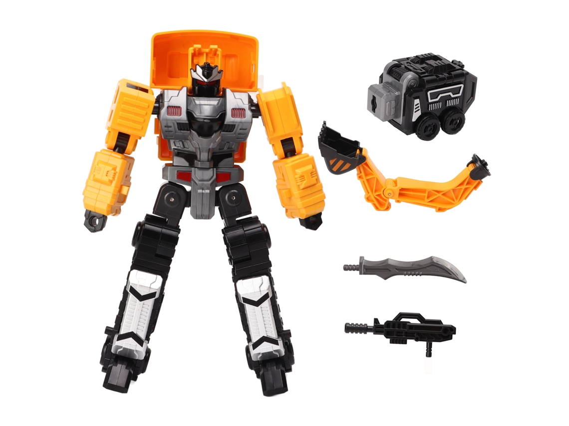 Brinquedo de Engenharia Transformável Robô Carro RC Puzzle | S/MARCA