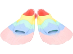 Nadadeiras De Silicone Leves E Curtas Para Natação, Para Meninos E Meninas, Compatíveis Com Sapatilhas