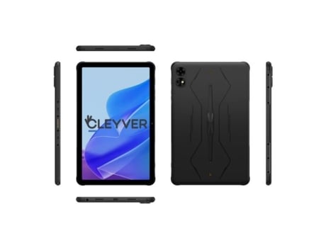 Tablet Xtrem 11, IP68/69K à prova d'água, tela de 11 polegadas, Android 13, Dual Sim, 128 GB, bateria de 10.000 mAh, WiFi, NFC Preto Cleyver