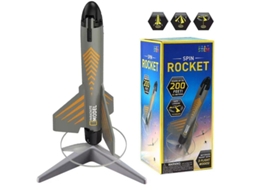 2026 lançador de Foguetes Motorizado National Geographic Stem Power para Crianças com Luz Azul e Pouso Seguro