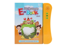 Ats libro Interactivo de Sonido com Áudio em Inglês, Chinês e Cambojano Brinquedo Educatsivo Verde