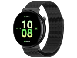 Bracelete para Honor Watch Fit Milan Aço Inoxidável Magnético Preta XIAOMOYU