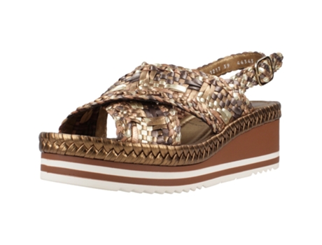 Sapatos De Mulher Pons Quintana Padova Tecido Dourado (39)