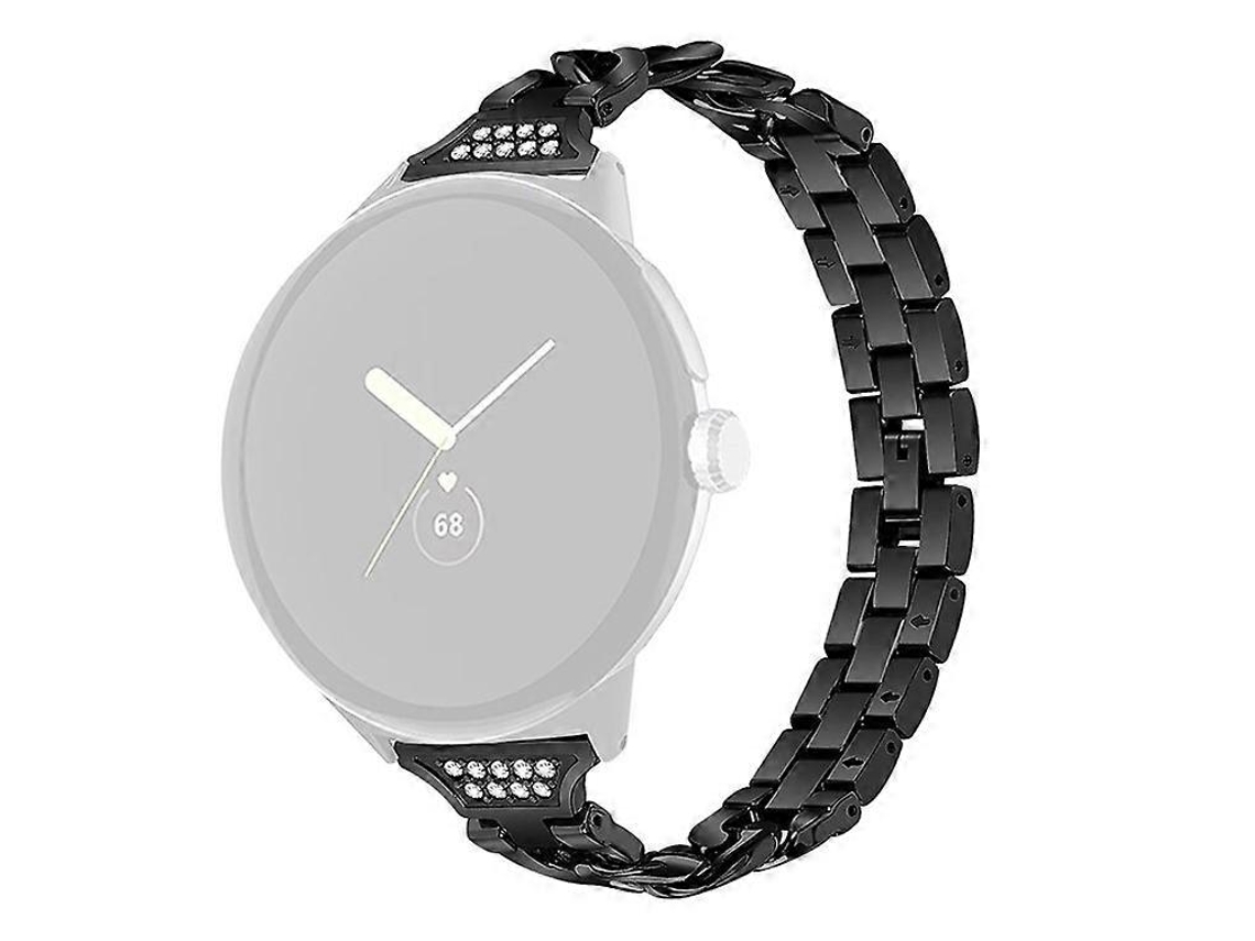 Pulseira De Reposição Para Relógio Google Pixel Watch Com Decoração Em Strass E Metal Facpoet