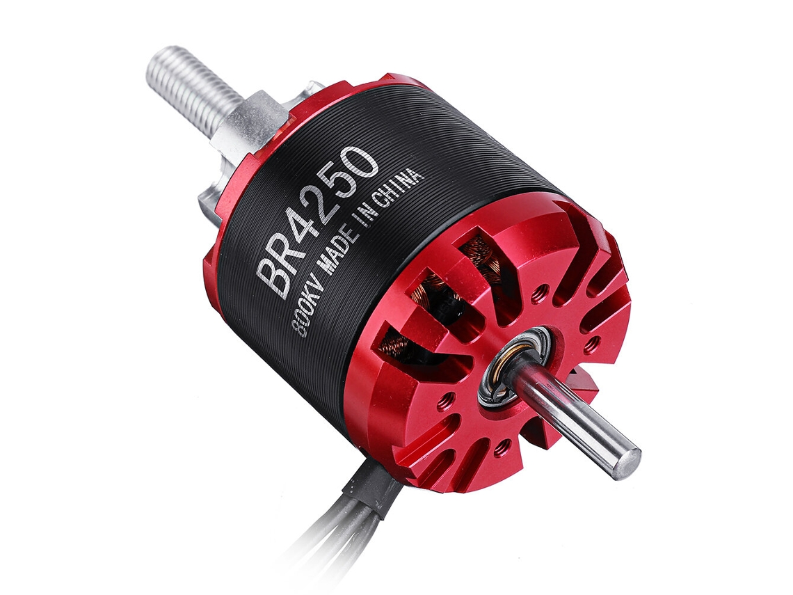 6 Unidadesracerstar Rc Motor Brushless Br4250 800kv 3s 7s Compatível com Hélice 11*5.5 para Aeronave Rc de Asa Fixa e Drone MDUG