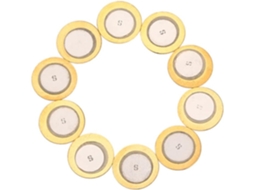 Conjunto De 10 Discos Piezo-cerâmicos Para Captadores De Guitarra