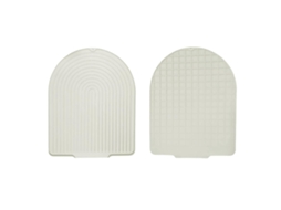 Tapete de Silicone para Ralo Inclinado em Formato de U, Protetor de Bancada Bege AQUAFORGE