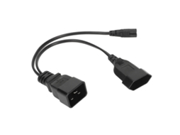 Aetheria cabo Divisor Y Iec320 C20 para C7 Feminino Profissional para Computador Hdtv