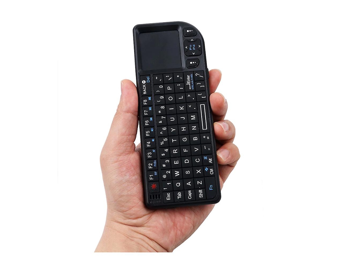 Mini Teclado Sem Fio 2.4g, Mouse Voador, Touchpad Portátil, Usblack, Teclados E Teclados Numéricos Everley891