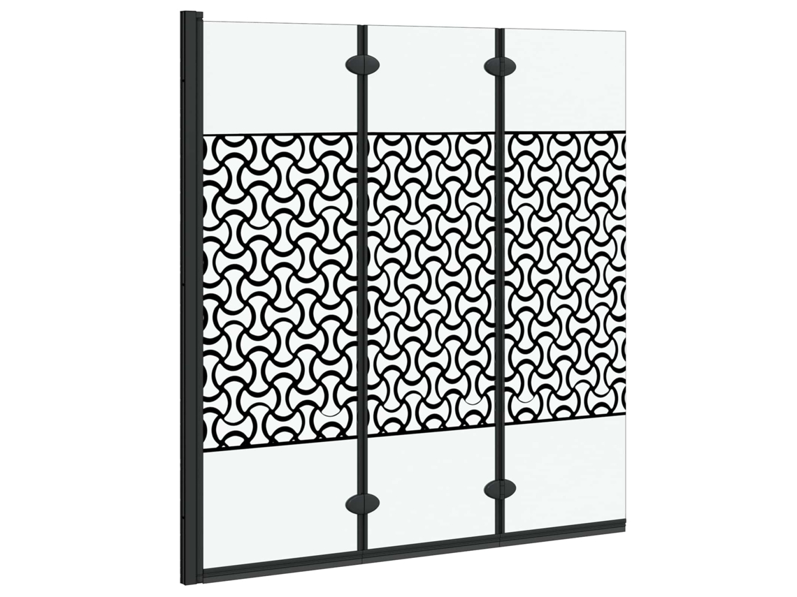 Maison Exclusive - Enclosure De Chuveiro Preto E Transparente 130 X 130 Cm