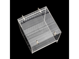 Banheira de Plástico Transparente para Papagaios, para Pendurar em Gaiolas para Pássaros Pequenos AQUAFORGE