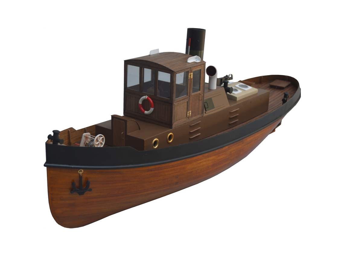 Kit Faça Você Mesmo Tony Ray Aero Model 1/18 Mini Barco Rebocador a Vapor Dos Anos 30 Rc Navio Kit Completo Montar MDUG