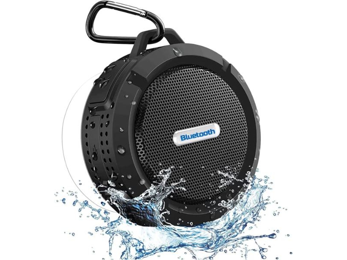 Mini Alto Falantes De Chuveiro, Alto Falantes Portáteis Bluetooth À Prova Dágua Ip65 E Tecnologia True Wireless Stereo E Dsp, Preto Yizhood
