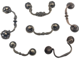1 Peça De Puxador Para Móveis Em Liga Zinco Bronze, Para Armário De Cozinha, Gaveta Ou Mesa De Cabeceira 8157-76