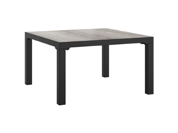 Maison Exclusive - Mesa De Centro De Jardim 55x55x31 Cm Dpc E Aço Cinzento