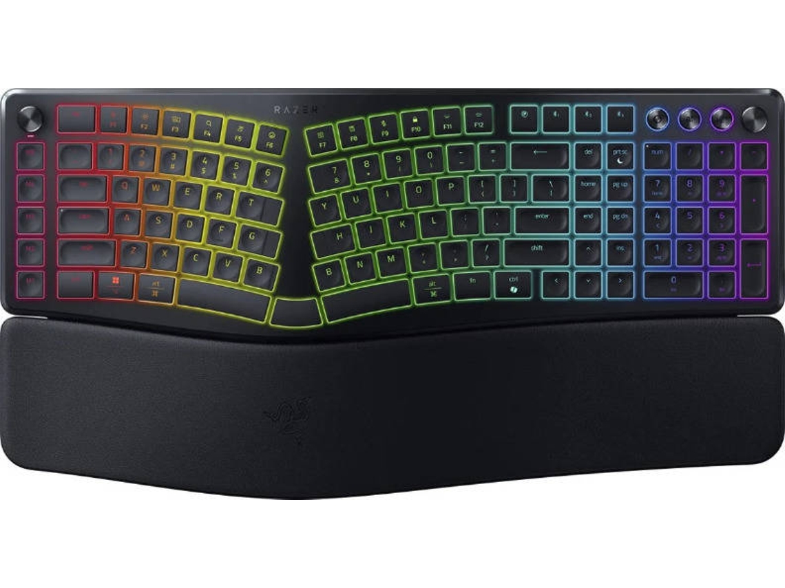 Teclado Gaming RAZER Pro Type Ergo (Membrana - Inglês US - Preto)