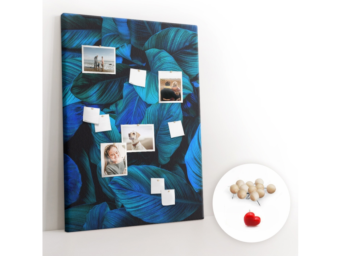 Painel De Cortiça Para Parede Folhas Exóticas Para O Escritório Espelharte (100x140 Cm)