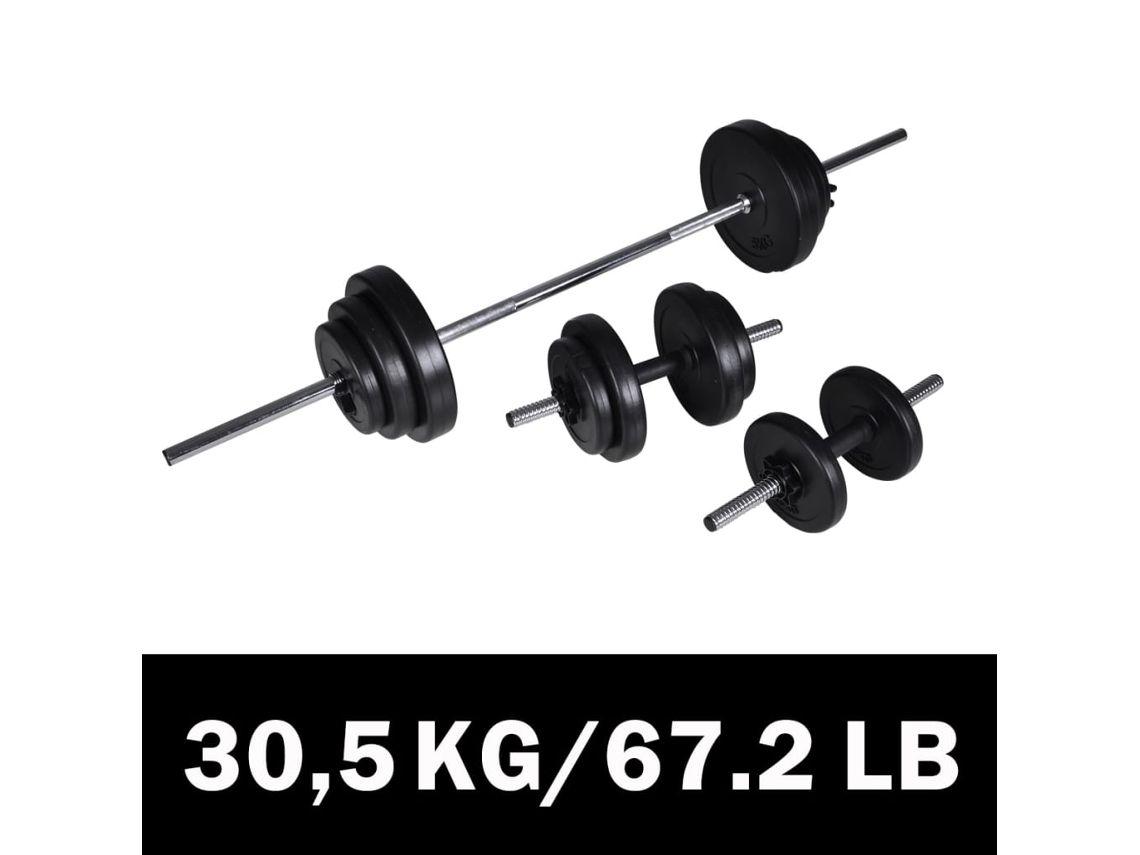 Haltere VIDAXL Cromo (Plástico)