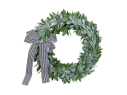 Laxiscreed Koski Grama De Orelha De Coelho Com Laço Listrado Para Decoração De Janela