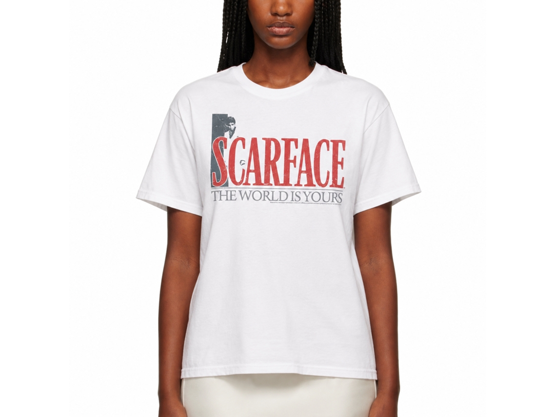 Rockinstone Scarface Movie The World Diy White Adult T-shirt Size:xxl