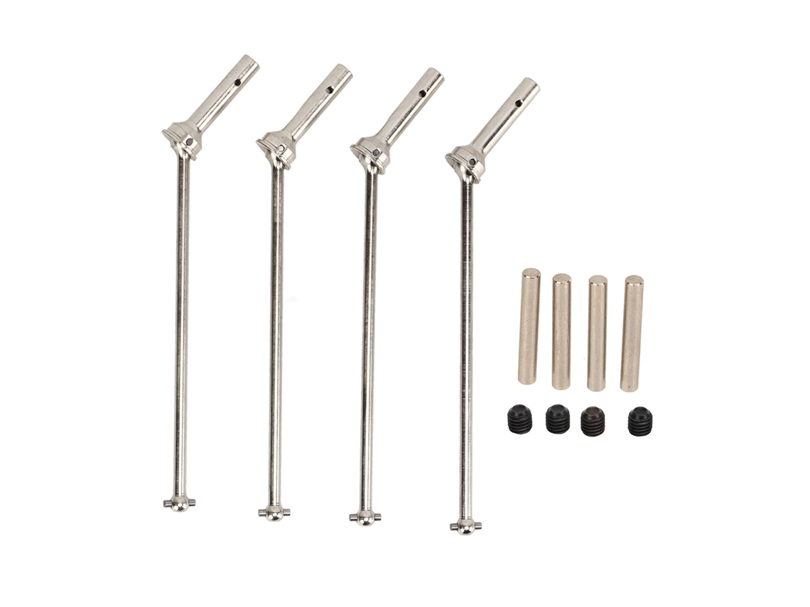 Eixo De Transmissão De Aço Rc 18.7cm Para Arrma 1/7 1/8 Série Dianteiro Traseiro Substituível Prata