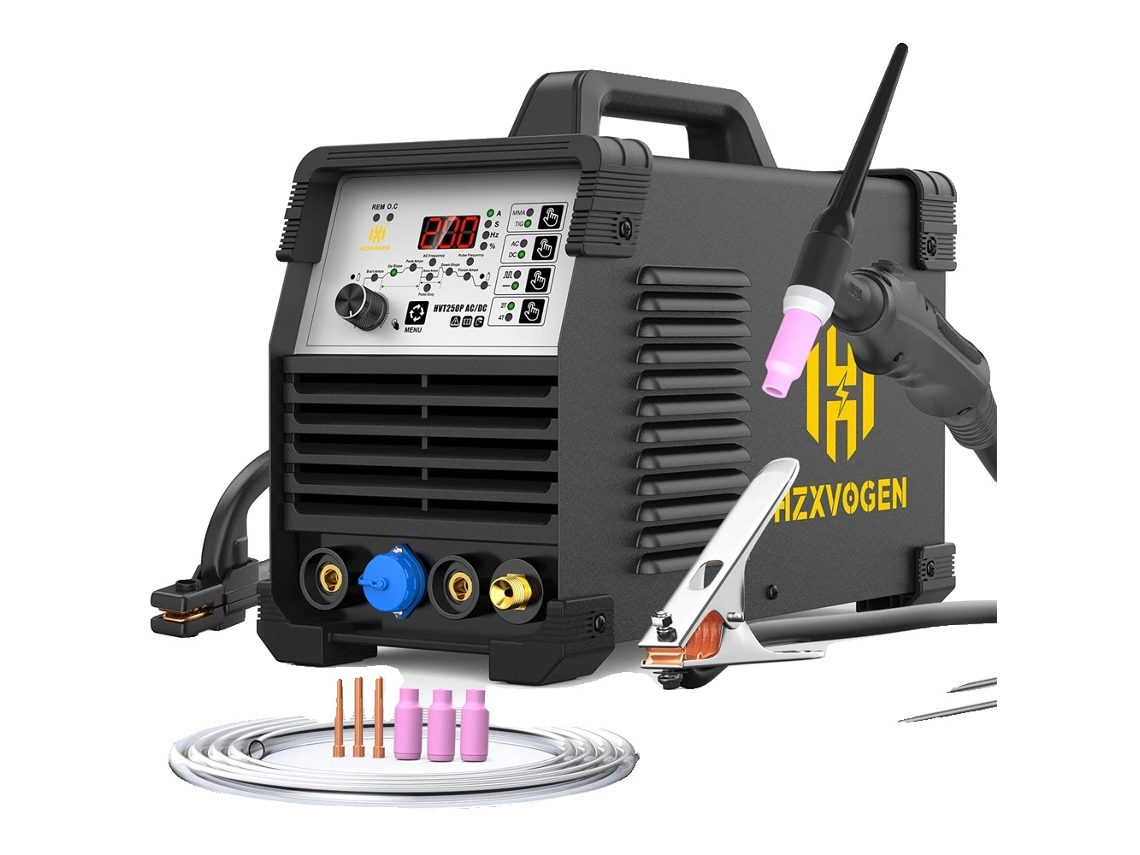 Máquina De Solda Em Alumínio, Com Capacidades Tig E Mma, Leve E Portátil, Hvt250p, 220v