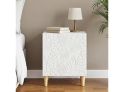 Vidaxl Mesa-de-cabeceira Branco 43 X 34,5 X 50 Cm Derivados De Madeira