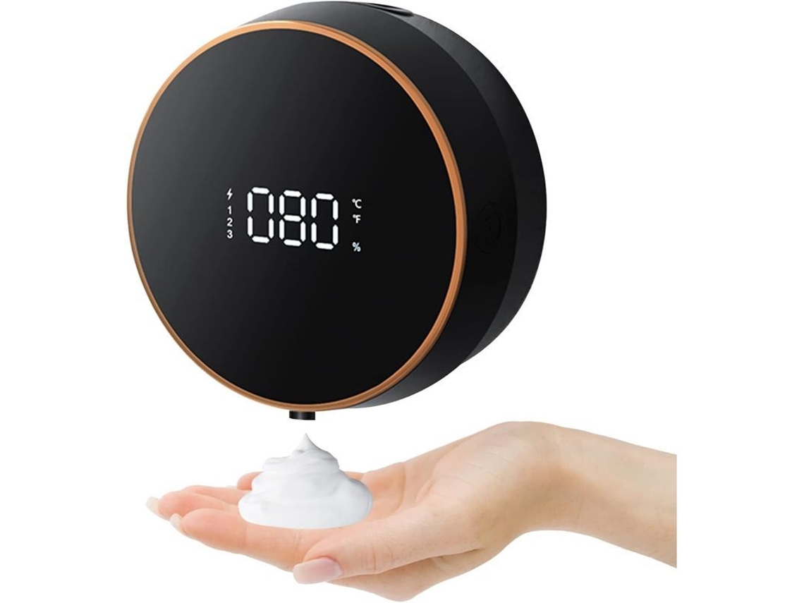 2026-dispensador Automático De Desinfectante Para Mãos Sem Contato, Montagem Em Parede, Carregamento Usb, Sensor Led, 300ml, Preto