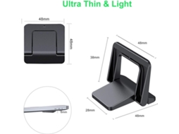 Lurelia Mini Suporte Para Portátil Dobrável, Ergonómico, Antiderrapante, Com Ventilação, Em Silicone, Compatível Com Macbook, Tablet, Notebook
