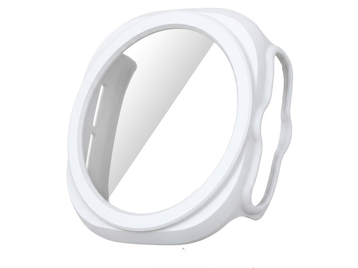 Capa Para Samsung Galaxy Watch 8/9 40 Mm, Com Amortecimento Em Policarbonato Rígido Branco Panoona
