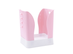 Lixeira Expandível com Apoio para Sacos de Lixo Grande para Cozinha Banheiro Rosa Branco