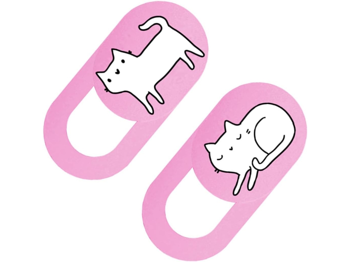 Capa De Privacidade Ultrafina Rosa Para Webcam (2 Unidades)