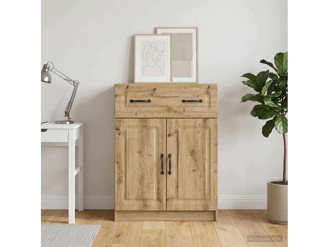 Vidaxl Buffet Carvalho Arttisan 66 X 34,5 X 87 Cm Derivados De Madeira