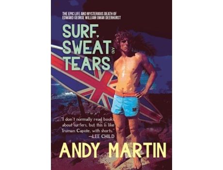 Livro surf, sweat and tears de andy martin (inglês)