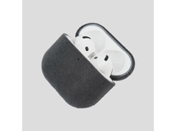 Capa Protetora De Couro Nobuck Para Fones De Ouvido Airpods Pro 2 Ushion
