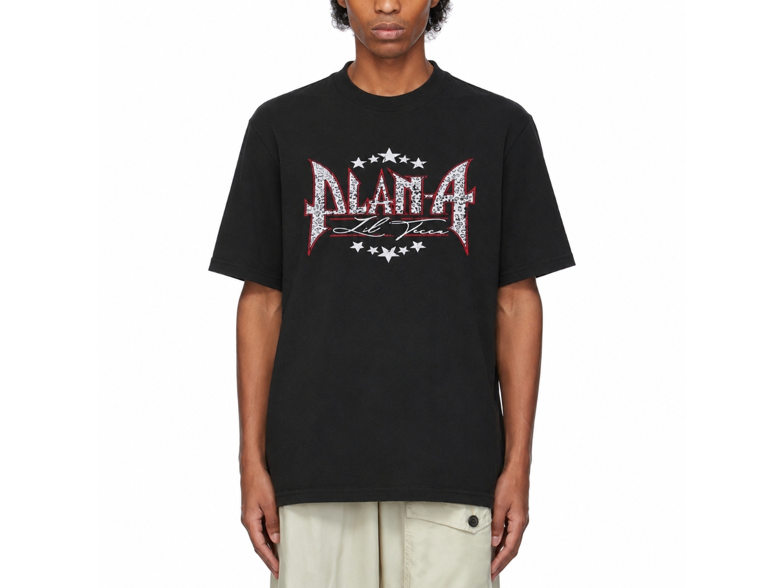 Lil Tecca Plan A Metal Logo Dopamine Tour Album Merch T-shirts Tees Size:xl