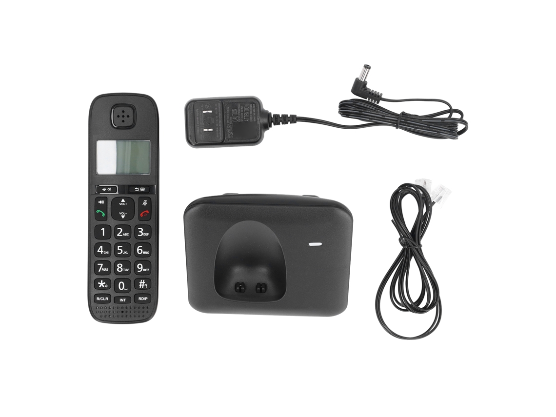 Telefone Sem Fio Com Identificador De Chamadas, Tela Lcd De 1.6 Polegadas, Plug Us, Múltiplos Dispositivos