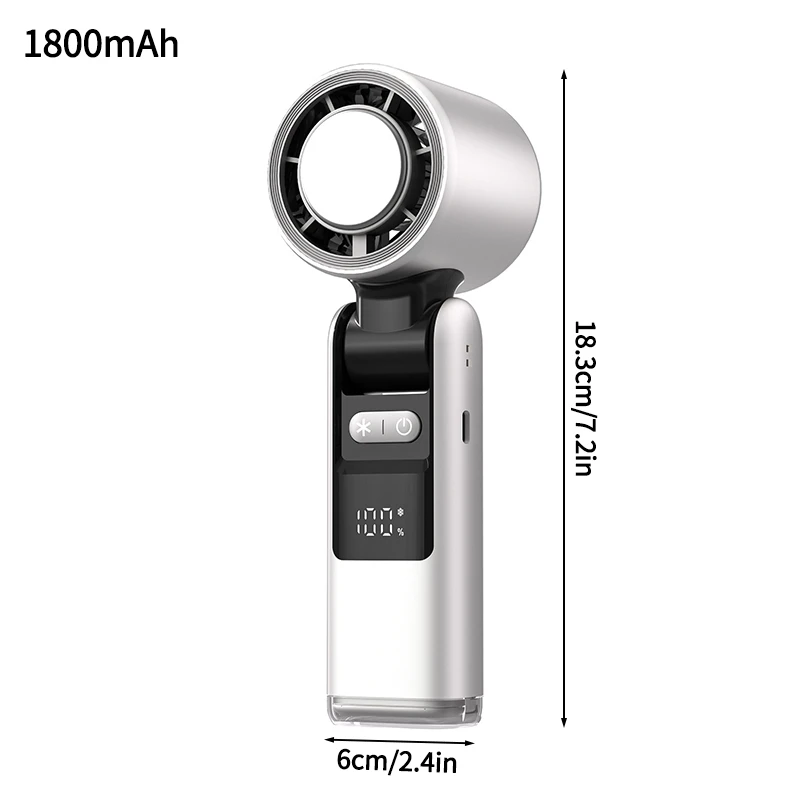 Mini Ventilador Elétrico MDUG Dobrável com Resfriamento e USB