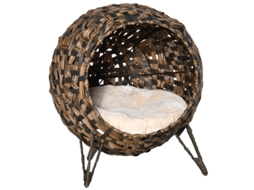 Casinha Vime com Pés Elevados Marrom 52x58cm