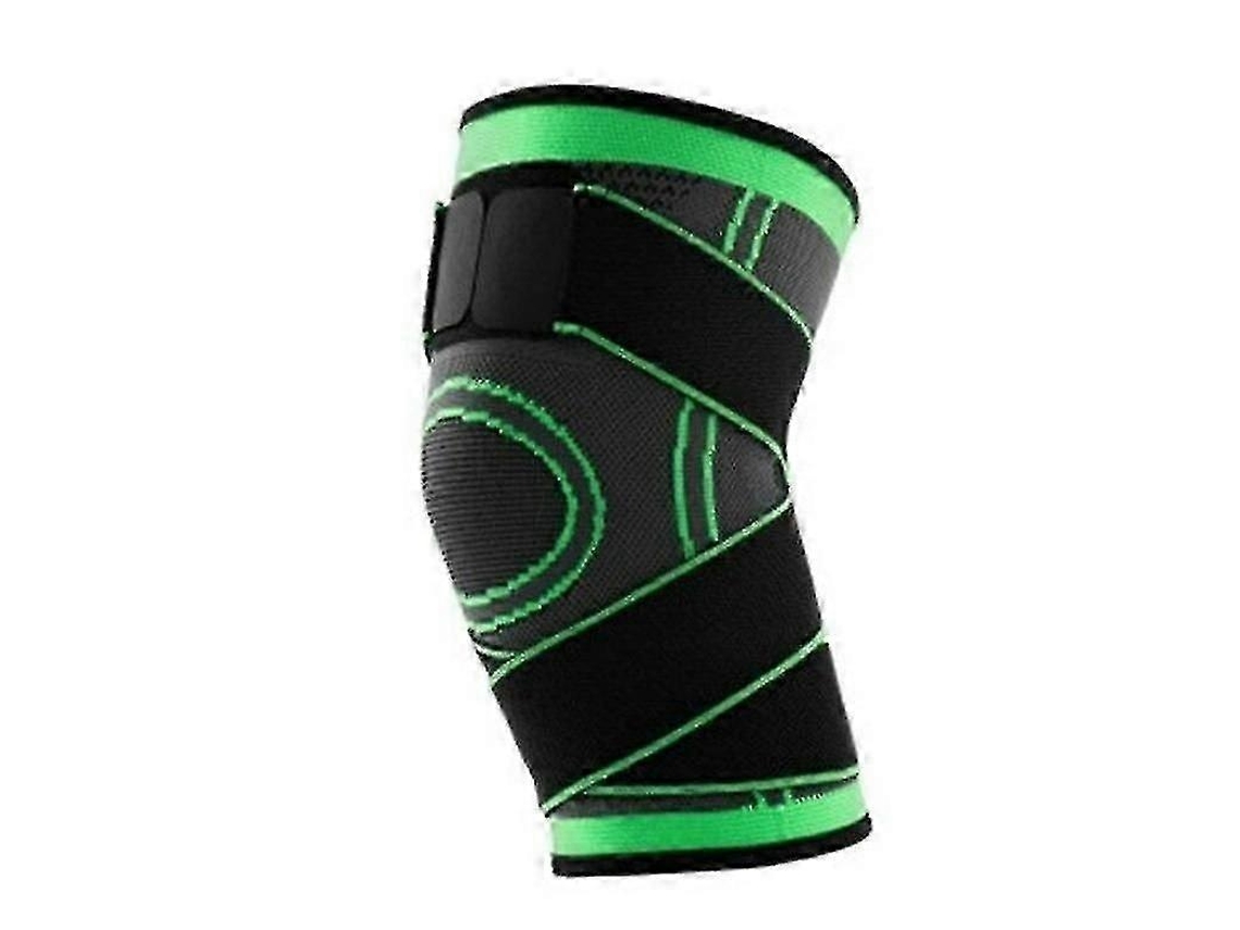 Lurelia Joelheira Compressão Rotação 360°, Para Ciclismo, Preto / Verde / Laranja, M