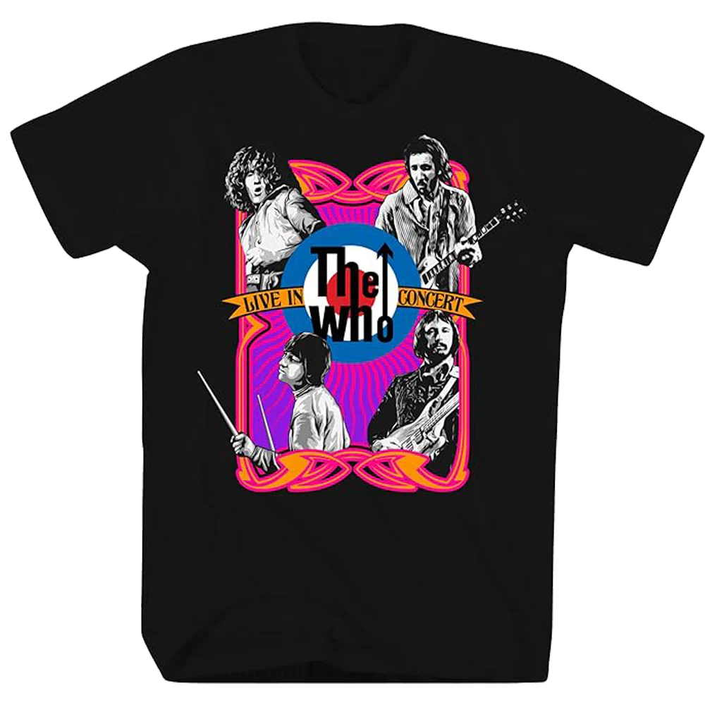 The Who Live In Concert T-shirt Unisex Rockinstone Size:m