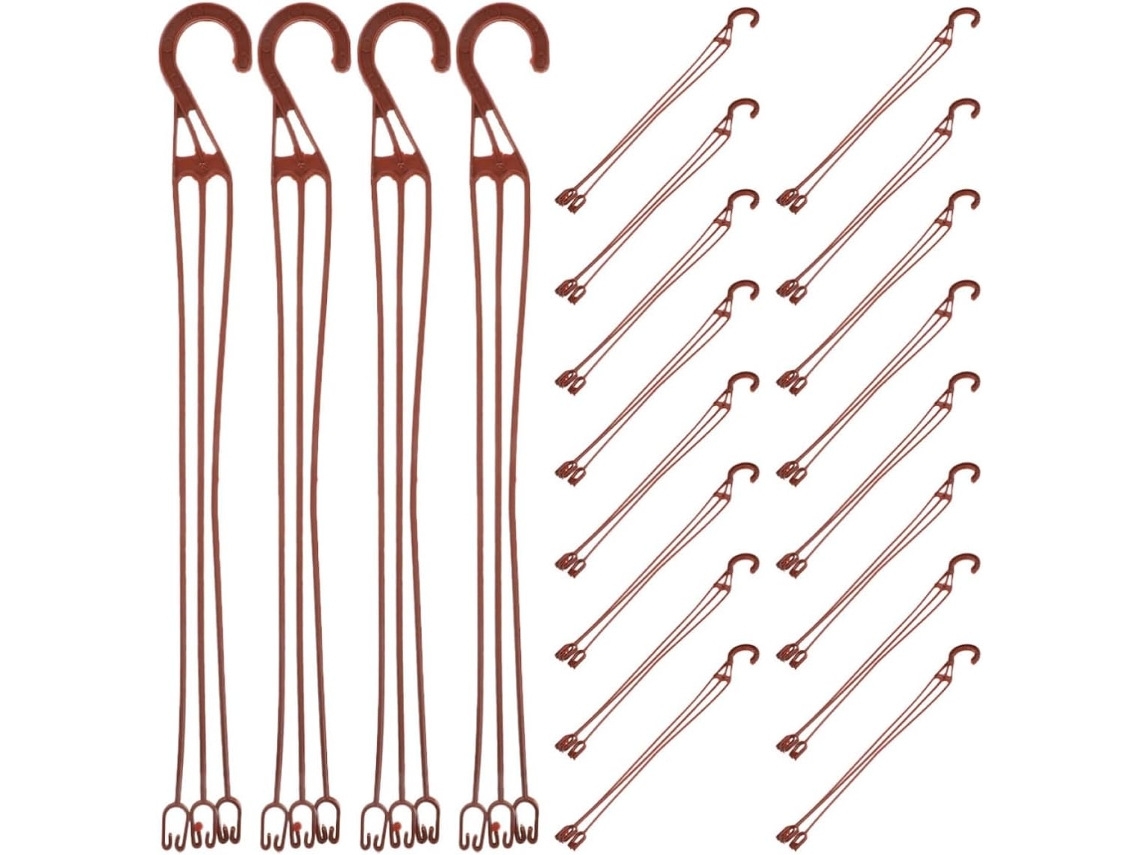 Conjunto De 20 Ganchos De Plástico Para Pendurar - Modelo Resistente