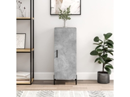 Vidaxl Aparador 34,5x34x90 Cm Madeira Processada Cinza Cimento