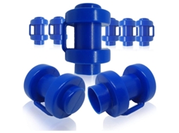 Conjunto De 8 Tampas Para Pólos De Rede De Trampolim Ø 25mm, Robustas, Resistentes Ao Clima, Azul