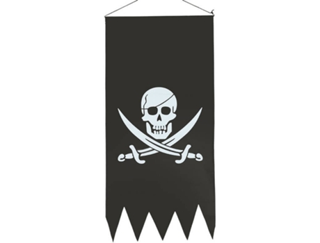 Decorações de Halloween  Banner Pirata (43x86 cm)
