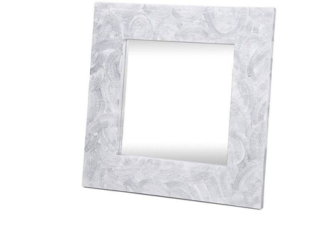 Espelho LOHOART Quadrado (Prata - Madeira - 80 x 80 x 3.5cm)