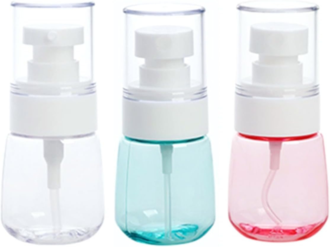 Conjunto de frascos spray vazios de 30ml para viagem, simples e elegantes.