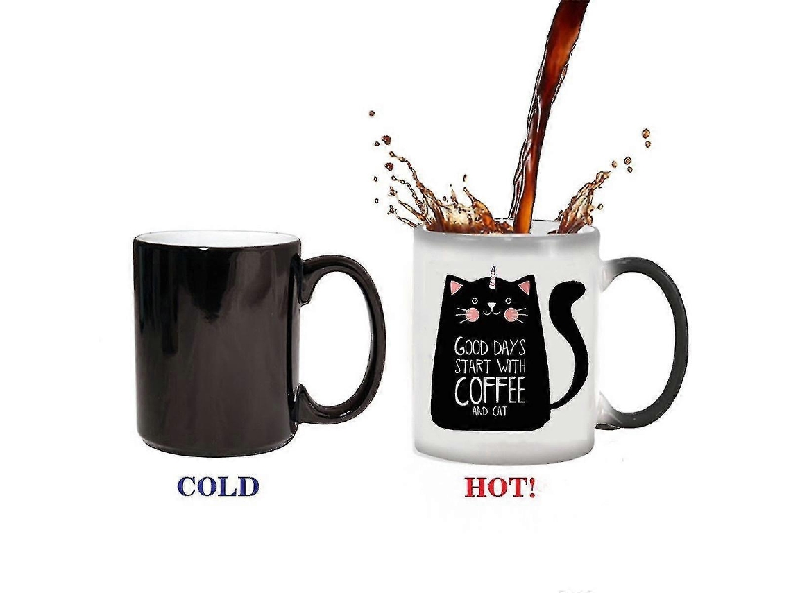 Caneca De Cerâmica Para Café Da Manhã Que Muda De Cor