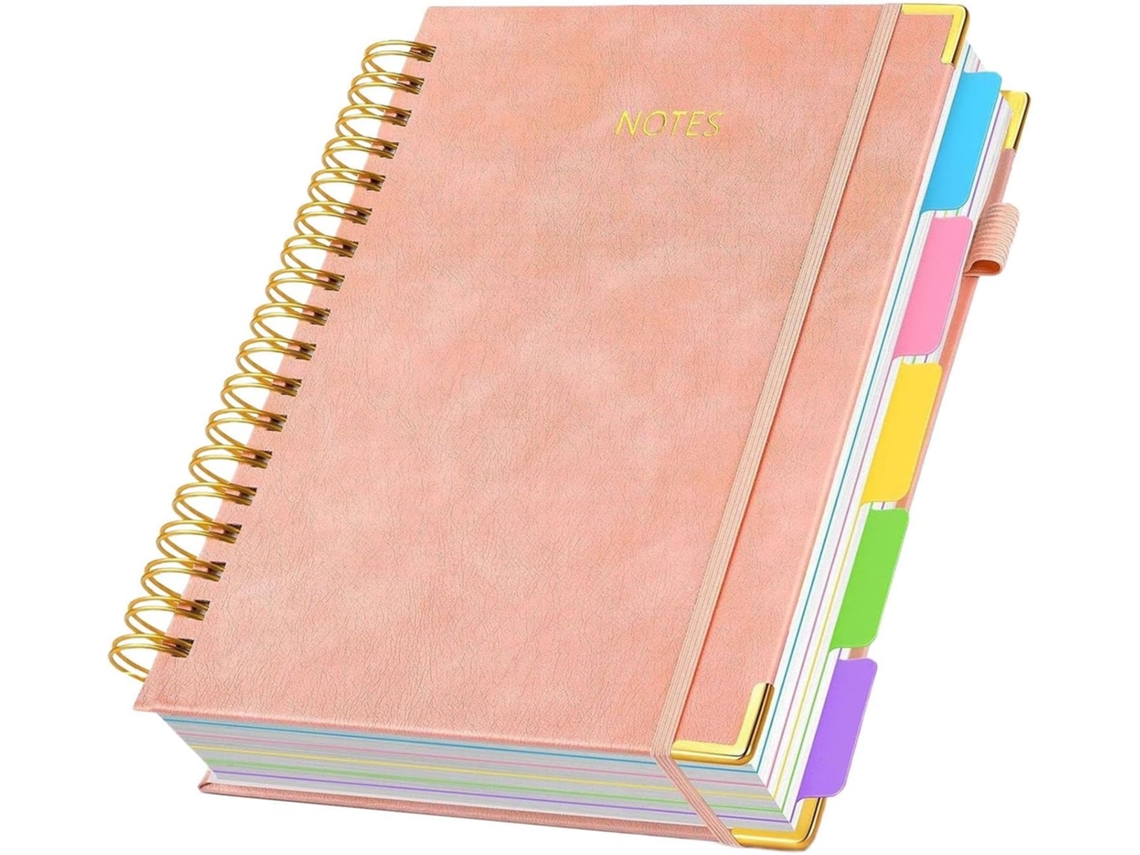 Caderno Pautado Para Faculdade | Caderno B5 Com Divisória Removível, 300 Páginas, Organizador Compac Gokoco
