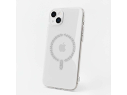 Capa Antiyellow compatível com Magsafe com brilhantes para iPhone 15 Plus LA CASA DE LAS CARCASAS